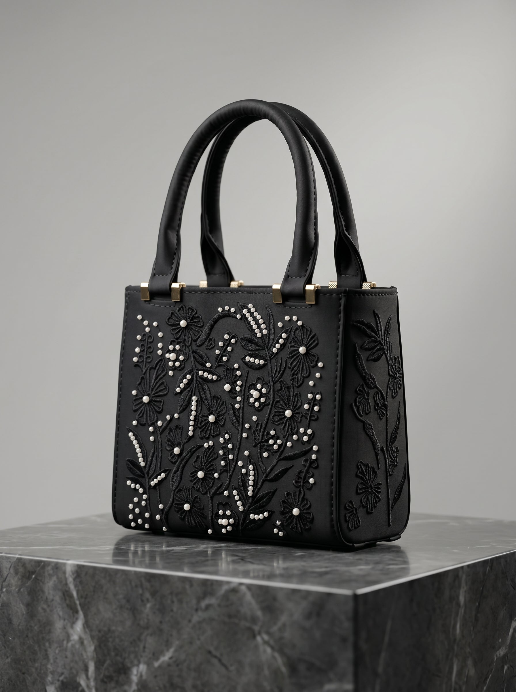 SAC ZARA SATINÉ PERLES